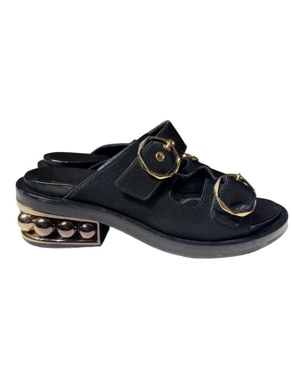 Nicholas Kirkwood Casati Pearl Buckle Sandals Size 36EU/6US